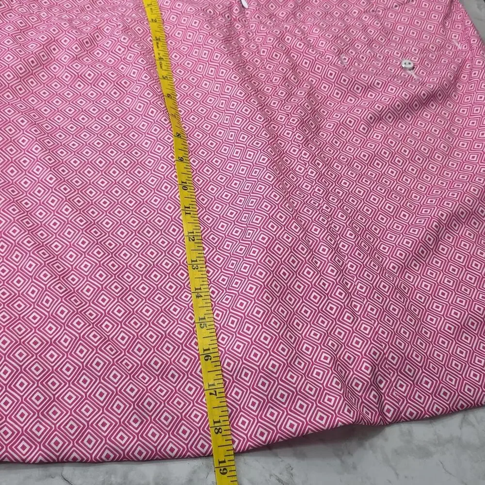 Womens Sz 16 Pink Geometric Pockets Pickleball Tennis Golf Skortv Lady Hagen - Picture 11 of 11